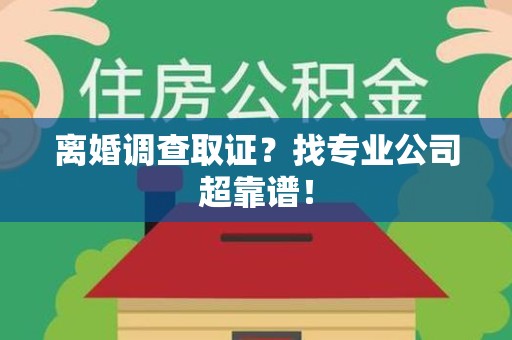 顺昌离婚调查取证？找专业公司超靠谱！