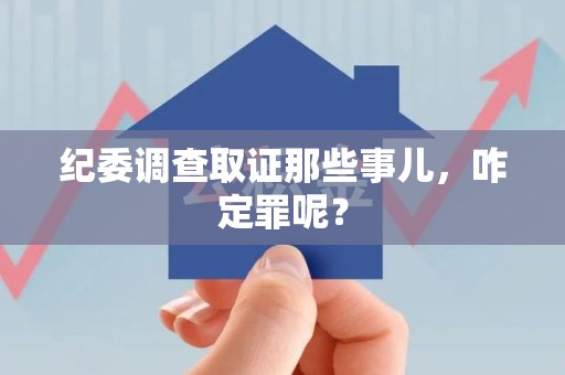 顺昌纪委调查取证那些事儿，咋定罪呢？